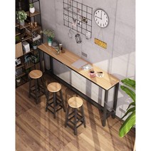 좁고 긴 테이블 창가 사이드 폭좁은 틈새 선반 책상, 180x40x100, 180x40x100 싱글테이블[색상비고]