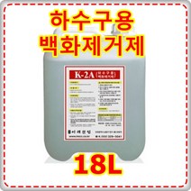 이레산업 하수구용 백화 제거제 K2A, 1통, 18L