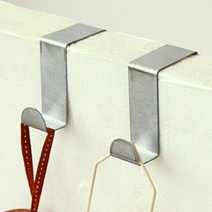 PKFARM 다용도 문틈 걸이 고리 2개 + 2개 세트 스텐 도어훅 도어 행거 걸이대, [스텐도어행거2P+2P], 1세트