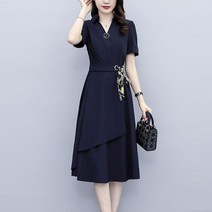 브이넥 스카프 벨트 원피스 v144051