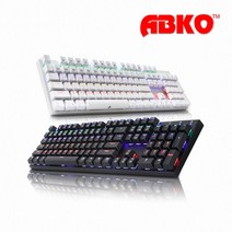 앱코 ABKO HACKER K640 축교환 게이밍 기계식 키보드, 화이트청축