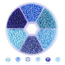 루앤블리 3mm 6색 그라데이션 비즈세트, 블루