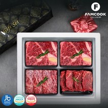 [냉장]완주한우 1++등급 구이7호 선물세트(등심 채끝 안심)1.6kg, 단품