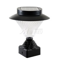 MIERU 태양광 휀스 등 75mm 32LED 난간 야외 데크 문주 솔라, 옐로우