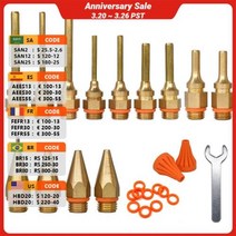 실리콘총 글루 건 노즐 액세서리 구리 소재 11mm 스틱 누출 방지 스틸 볼이 내장된 핫멜트 건에 적합합니다., 1.5x32mm, 1.5x32mm
