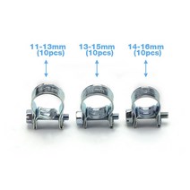 탁상바이스 미니 소형 목공 테이블 미니 클램프 연료 파이프 호스 클립 7mm-17mm 에어 워터 실리콘 옵션, 03 9-11mm