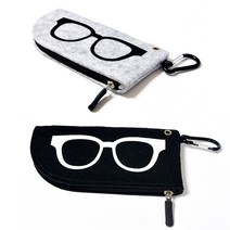 더선물샵 안경파우치 가방에 거는 고리 안경집 휴대용 선글라스케이스