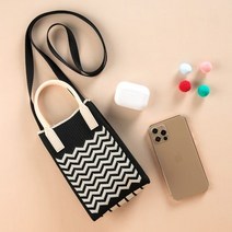 물결 니트백 데일리 패션 S 잡화 BR 여성가방 크로스백 gjtjgjtj*312665206xz, 레드