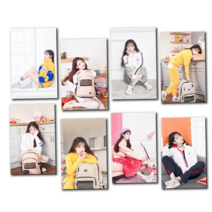아이유포카 포토카드 고화질 코팅 아이유 고퀄리티 포스트카드 고급 굿즈 여자아이돌 프리미엄, IU-HB15, 5인치 사진 8장 (코팅)