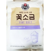 꽃소금 백설 3kg x 6개 핑크소금, 1세트