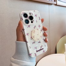 풀스크린 작은 장미 물방울 거치대 ins 적용 아이폰14 케이스 12 하드케이스 11 방아 아이폰13 프로맥스 풀백 13 프로 심플13 현아풍 14 프로맥스 소녀생