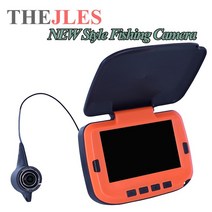 어군탐지기 THEJLES 비디오 어군 탐지기 4.3 인치 ColorLCD 모니터 카메라 키트 겨울 수중 얼음 낚시 수동, 01 7HCS-15M