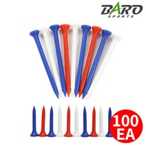 바로골프 잘부러지지않는 플라스틱티 100EA/필드용품/골프티, 플라스틱티롱롱100ea