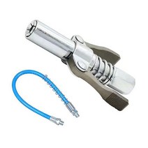 COVANK 수동구리스건 고압 오일 주입 노즐 원터치카플러 그리스 노즐, 수동 고압 그리스 노즐+40cm 연결관