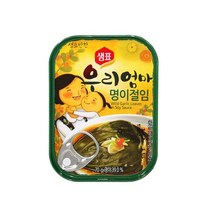 민트딜 샘표식품 우리엄마명이절임70g 샘표 깻잎 장조림 반찬 캠핑, 본상품선택