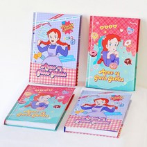 빨강머리앤 만년형 다이어리 일러스트 레트로 일기장, 틴팝핑크