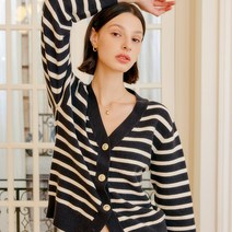 카시나 스트라이프 가디건 CASINA STRIPE CARDIGAN_3colors