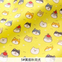 원단 운이 좋은 고양이와 개 인쇄 면직물 미터 능직 옥양목 이불 봉제 재료 일본식 천 tj1395, 5, 50x80cm, 09 5_02 50X80cm