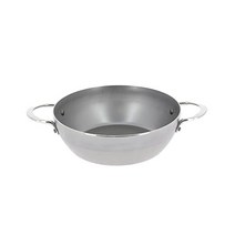 de Buyer MENAL B 두 개의 손잡이가 있는 카본 스틸 컨트리 프라이 팬 9.5 소팅 비등 딥 및 스터 프라이에 이상적임 자연스럽게 끈적이지 않음 프랑스산, 9.5