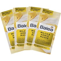 Balea 즉각적인 효과가 있는 밀크 앤 허니 마스크 - 마카다미아 너트 오일 아몬드 및 아카시아 마스크 8피스 x 8ml 독일 254340