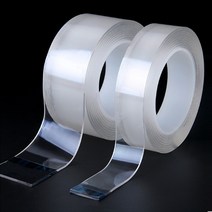 [1 1] 투명아크릴 초강력 양면테이프 만능 클리어겔 붙여보게 접착, 테이프 3cm*2m-2개