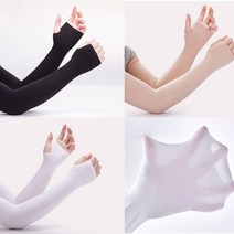 위즈맥스 자외선차단 아이스 쿨 팔토시 작업용 골프 등산 낚시 헬스 자전거 손걸이토시 손등토시 손목토시, 손등형, 블랙