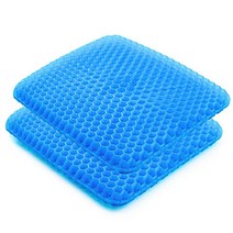 [Amazon.co.jp 한정] 치치로바(TITIROBA) 겔 쿠션 이중 무중력 쿠션 좌 이불 통기성 벌집 구조 무덥지 않은 앉는 기분 양면 사용 가능 재택 근무 텔레워크 오피스 자동차 의자 자택용 올 시즌 대응