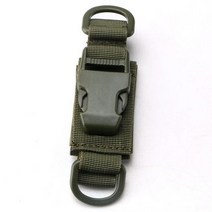 다기능 내구성 edc 허리 키 체인 molle 웨빙 배낭 버클 키 체인 airsoft 야외 캠핑 하이킹 wadhesive 스트랩, 육군 녹색