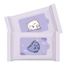 휴대용물티슈 데일리 베이비케어 물티슈 휴대용 유아용 10매, 1개