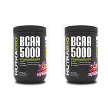 뉴트라바이오 BCAA 5000 용과 캔디 맛, 380g, 2개