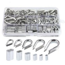 250pcs 알루미늄 와이어슬리브 와이어페럴 스텐심블/티앤디