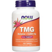 나우푸드 TMG 베타인 트리메틸글라이신 1000mg 100정, 1통