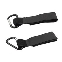 휠체어 가방 휠체어 악세사리 캐리어2pcs 유모차 후크 휠체어 유모차 유모차 204, 2pcs 블랙 b