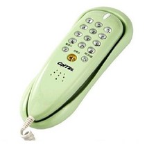 지엔텔 유선 전화기 GS-696 1개 연두
