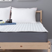 허니베딩 냉감원단 시원한 여름 침대패드 쿨링패드 시어서커패드 7종택1, 01.퓨어 침대패드-화이트