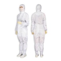 방진복 원피스 우주복 후드 모자 부착 작업 반도체 옷, 스카이블루S, 스카이블루S