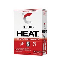 셀시우스 CELSIUS FGSS1312 HEAT On-the-Go 퍼포먼스 에너지 파우더 스틱 패킷 딸기 망고 (14팩)