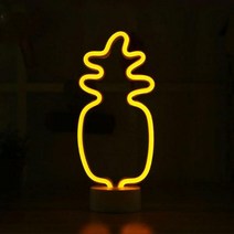 LED 네온 파인애플 데스크 램프 무드등 취침등 수면등