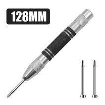 탭핑기 탁상 드릴 밀링 머신 자동 센터 펀치 커너 포지셔닝 스프링로드 조절 마커 나무, 128mm 펀치 세트 b, 1개