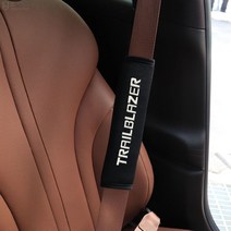 [mansubmall] 트레일블레이저 안전벨트 커버 안전띠 엠블럼 디자인 자수 튜닝 데칼패드 홀더 인테리어 몰딩용품, 스카이블루