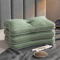 색상 면화 메밀 껍질 채워진 귀 보호 베개 베개 52*32*10 공장 직접 도매 머리카락, 기본, 귀 베개-녹색