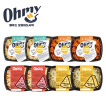 웰푸드 오마이 볶음밥도시락 해물 4종 혼합 8팩, 새우2팩+낙지2팩+사천중화2팩+해물2팩