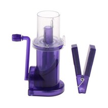 블루 편직기 - 직조기 - 꼰 코드 / 실을 위한 재봉 공예 도구, 136x55x90mm, 설명, 1개