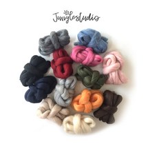 양모실 Premium Wool 100% Australia 마크라메 재료 위빙 루피망고st 망고실, 블랙(1M)