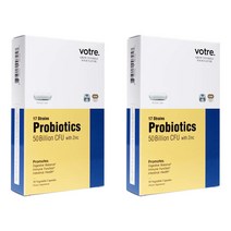 보트레 Votre Probiotics 50 Billion CFU with Zinc 프로바이오틱스 500억 30캡슐 4팩 1세트, 1팩
