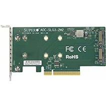 슈퍼마이크로 Supermicro AOC-SLG3-2M2 PCIe 추가 카드 최대.. 정품보장, 단일