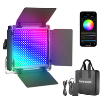 APP 제어 기능이 있는 Neewer 660 RGB Led 조명 660 SMD LED CRI953200K-5600K밝기 0-1000-360 조정 가능한 색상9 적용 가능
