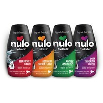 Nulo 하이드레이트 워터 인핸서 버라이어티 팩 리퀴드 댕댕이 서플리먼트 1.62온스 4강아지입