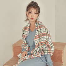 코코드림 YYY2023 오베르디 고급 폭신한 체크 머플러