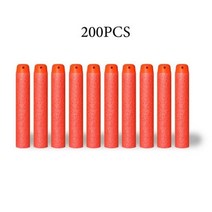 서바이벌 페인트볼 72CM 리필 다트 총알 구멍 있음 소프트 너프용 장난감, Orange 200PCS